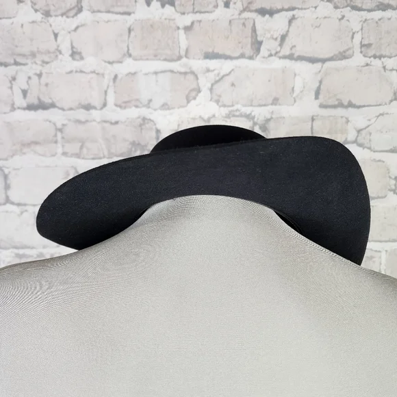Akbura Snowy River Cowboy Hat Pure Fur Felt Size 56 Black Australia - Picture 3 of 10